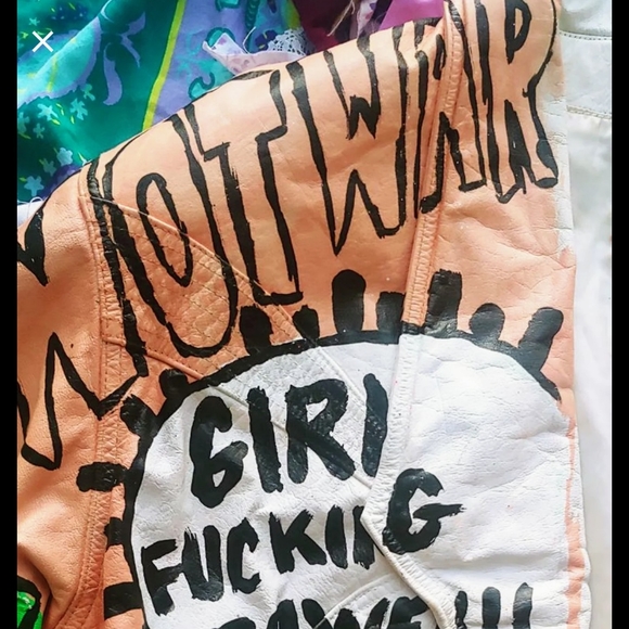 VTG handpainted leather jacket - Picture 16 of 16